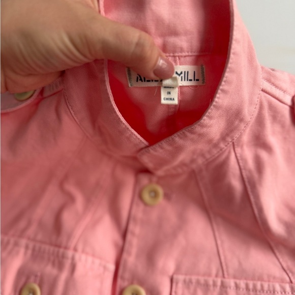 Alex Mill Women’s Utility Field Jacket XL Pink Military Officer Style Cotton Cho - Picture 3 of 10